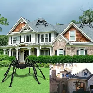 Giant Spider Decor, 59.06 Inch Spooky Halloween Decoration, Perfect for Indoor & Outdoor Use, Ideal for Haunted Houses & Party Props