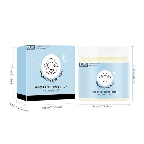 Magnesium Lotion for Kids - Magnesium Lotion for Sleep - Soothing Relief & Relaxation - Topical Magnesium Cream Helps Kids Stay Calm at Bedtime and During The Night - Without Melatonin（3.53 oz）