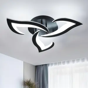 Modern Matte LED Ceiling Light, Adjustable Lights, Three Color Adjustable Embedded Fixture, 85-265v Hardwire, Frosted Metal Finish, Ideal for Bedroom, Living Room, Hallway, Kitchen
