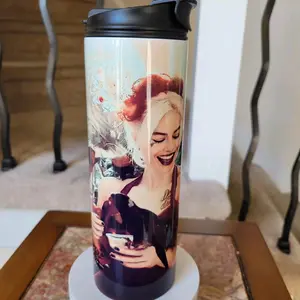 20oz "Sweet Harley" inspired tumbler with straw and coffee stout
