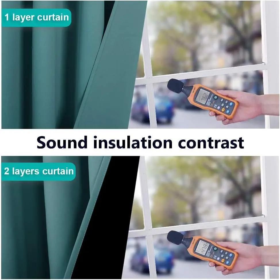NICETOWN 2-Panel 2-Layer Lined Heavy Curtain Blackout Covers, Thermal Insulated Energy Efficient Window Drapes for Bedroom NICETOWN 2-Panel 2-Layer Lined Heavy Curtain Blackout Covers, Thermal Insulated Energy Efficient Window Drapes for Bedroom