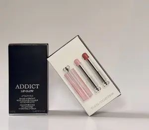 Addict Travel Lipsticks - Lip Glow Duo, Hydrating Lip Balm, 2x3.2g, Travel Collection, PH Activated, Color Reviving