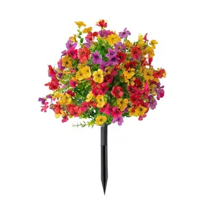 1PC Violet Ground Insert Artificial Flower, Indoor and Outdoor Decorative Greenery, Pollen-Free, Perfect for Gardens and Homes