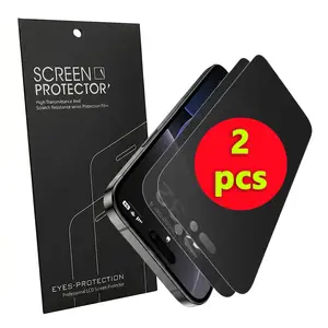 iPhone Military Grade Anti-Drop Tempered Glass Screen Protector (2-Pack) | 28° Privacy Anti-Glare Design, Bubble-Free Adhesion, Compatible with Phone Cases