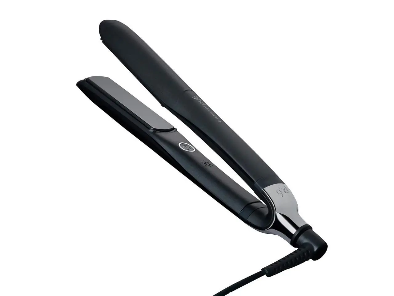 ghd Platinum+ Styler — 1" Flat Iron Hair Straightener, Professional Ceramic Hair Styling Tool for Stronger Hair, More Shine, & More Color Protection, Black, 60222