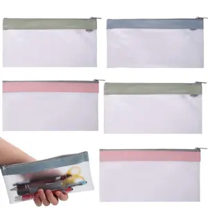 A Set of 6/3 Pcs Clear Pencil Case for Girls and Boys,Pen Holder with Zipper for Teens,Portable Desk Organizer Pencil Pouch for School & Stationery Supplies,Halloween Christmas Gifts,Tools & Hardware