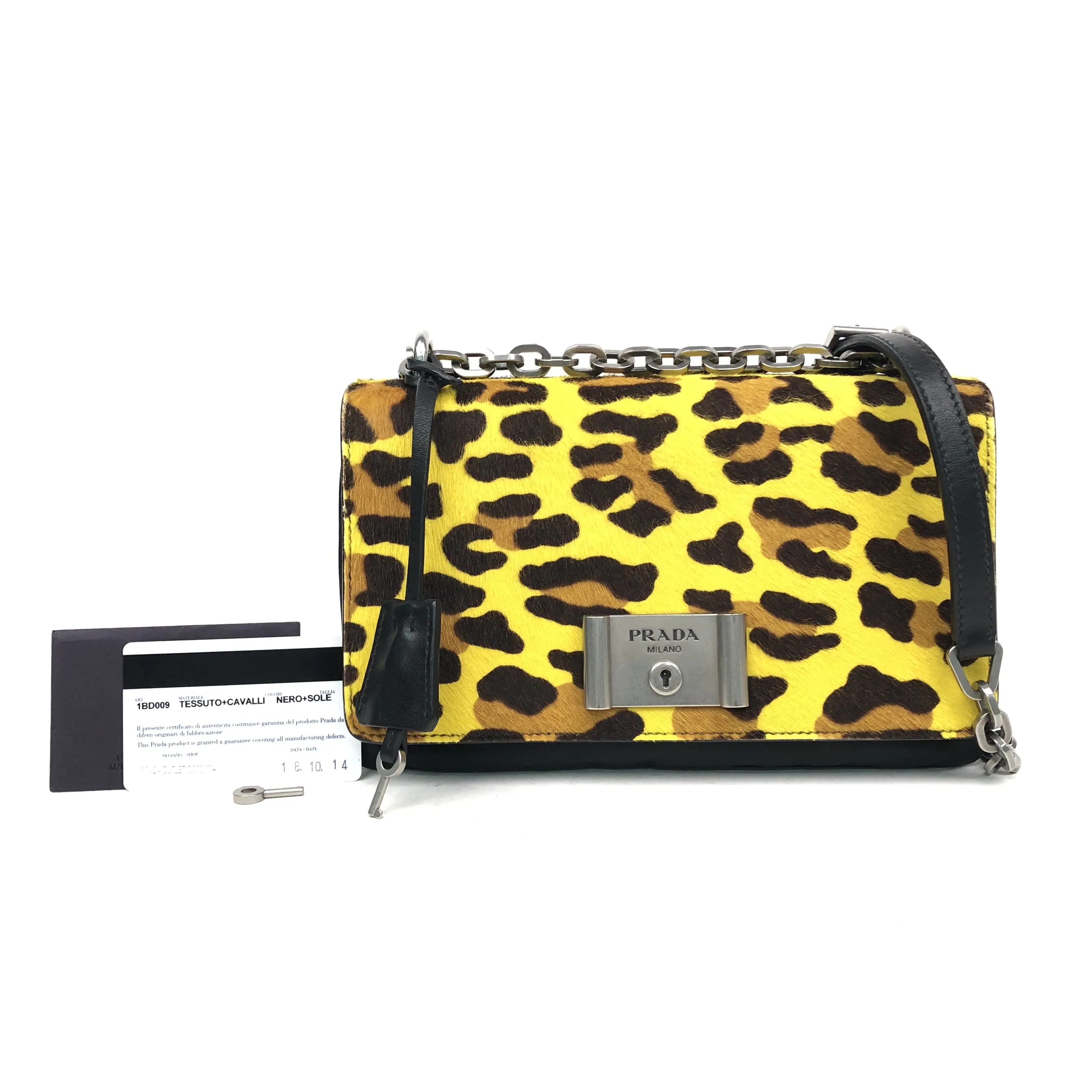 Pre-owned PRADA Nylon Shoulder Bags 9.45'' R3459 Shoulder Bag C1368003051 0703 T5 Qiqi