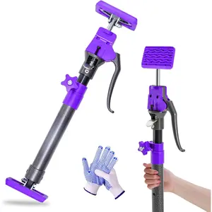 Cabinet Jacks for Installing Cabinets, Adjustable Support Pole, Jack Rod Third Hand Tool from 15.8" - 23.6" inches, Capacity for Cabinet Jack, Drywall Jack& Zip Poles, 2-Pack