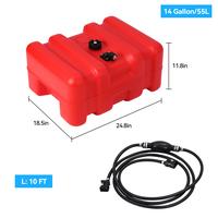 14 Gallon(55L)- No wheels -Red