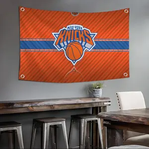 NYK Basketball New York Knicks Flags Custom Camping Outdoor Garden room Bedroom Decor Party Backdrops Wall Art Family Gifts Wall Hanging Tapestry