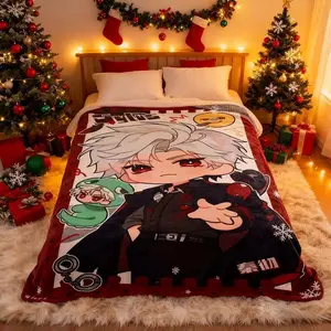 Love and Deepspace Blanket Cartoon Anime Sofa Blankets Warm Flannel Bedspread Bed Office Nap Throw Blankets Fans Gifts multifunctional