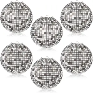 6 count 8 Inch Disco Paper Lanterns 70's Party Decoration, 70s Retro  Decorative Lantern, Disco Ball Centerpieces for Party Supplies,  Decorations, and Weddings