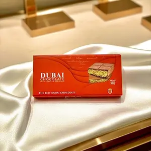 Dubai Chocolate Bar - Rich Taste from Dubai - Perfect for Chocolate Lovers - Convenient Packaging - Delightful Choice for Enthusiasts