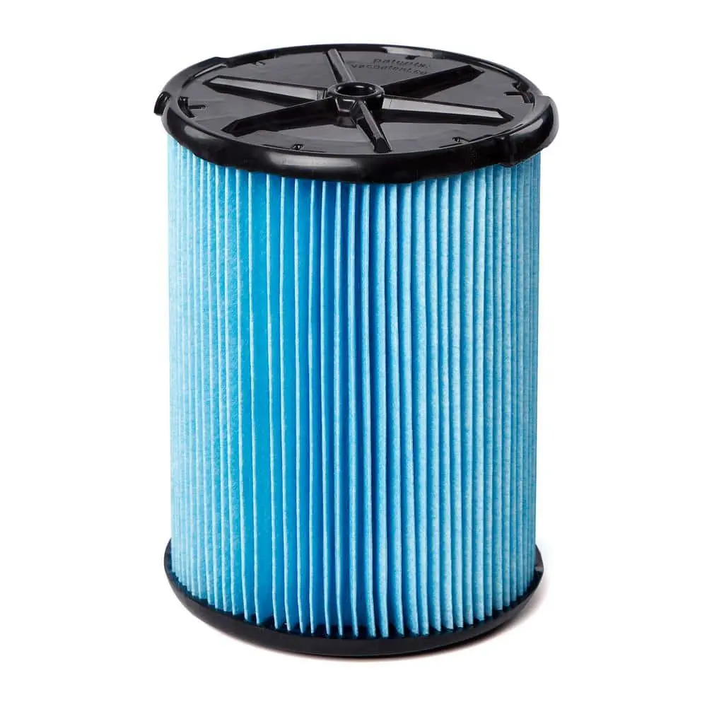 Genuine VF5000 Fine Dust Pleated Paper Wet Dry Vac Shop Vacuum Filter for Most 5-16 Gal. RIDGID Wet Dry Vacs (1-Pack)