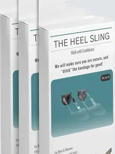 The Heel Sling 3 Pack Black Secure Fit for Men & Women Bandage Replacement Solution Comfort Stability Shoe Insoles Eliminates Blisters & Heel Slippage Used in High Heels Flats Athletic Shoes Active - Footwear
