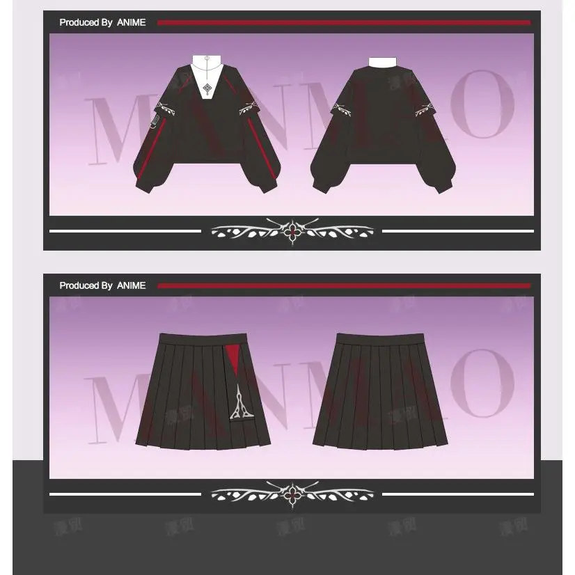Game Honkai: Star Rail March 7th Evernight Cosplay Costume Women Daily Wind Coat Hoodies Tops JK Skirt Jacket Suit Fashion Suit
