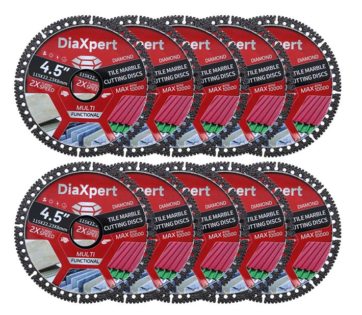 Composite multi functional cutting blade for tiles slate marble color steel tile iron sheet metal angle grinder brazing dry cutting sharp durable no chipping for masonry