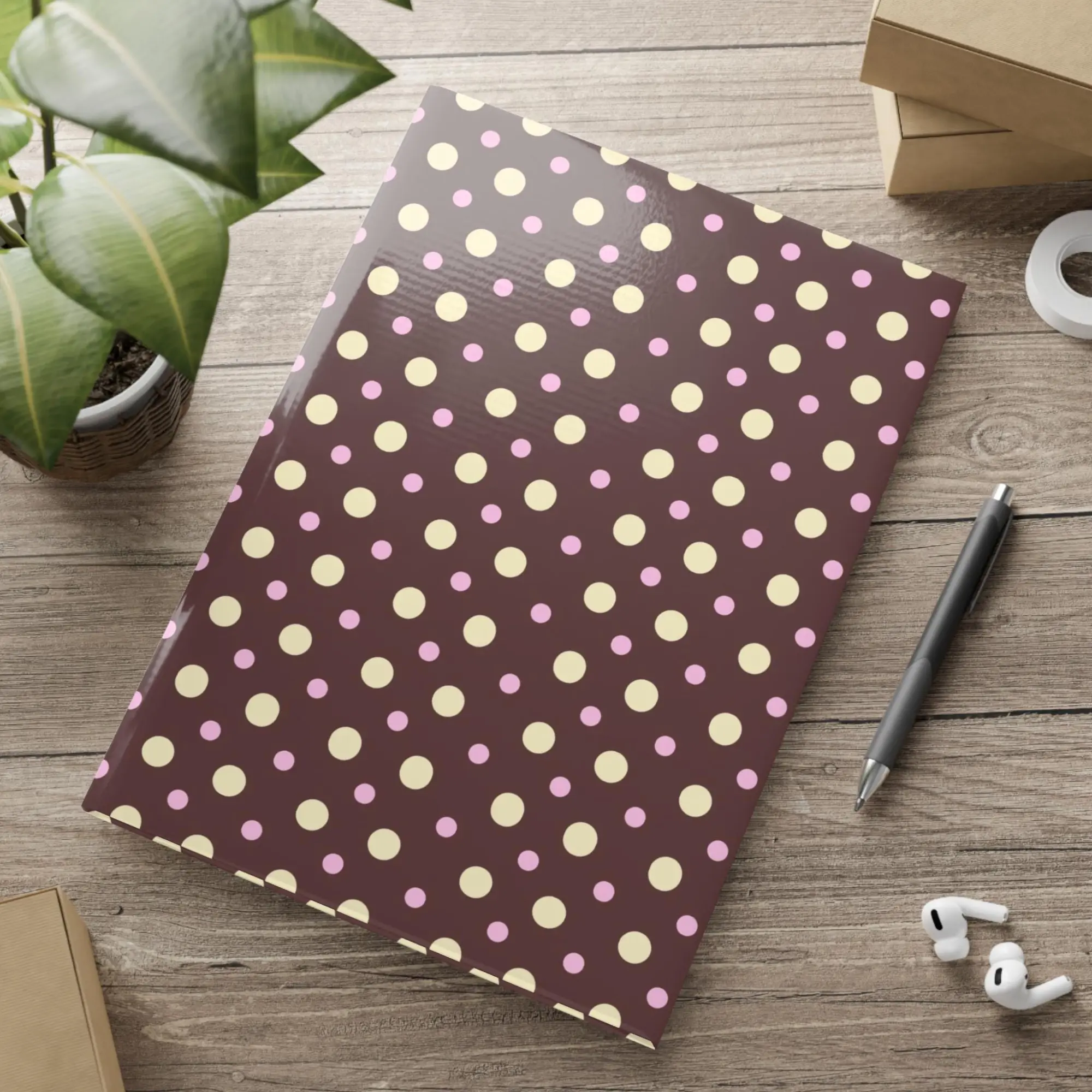 Neapolitan Dots Puffy Hardcover Notebook