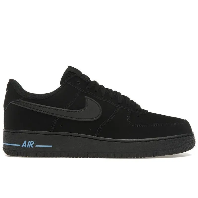 Nike Men's Air Force 1 Low '07 SE Black University Blue, from StockX