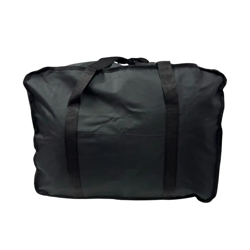 Large Black Polyester Duffel Bag - 100-Lb Capacity, Practical Travel Use, TSA Approved, Zip Closure Luggage