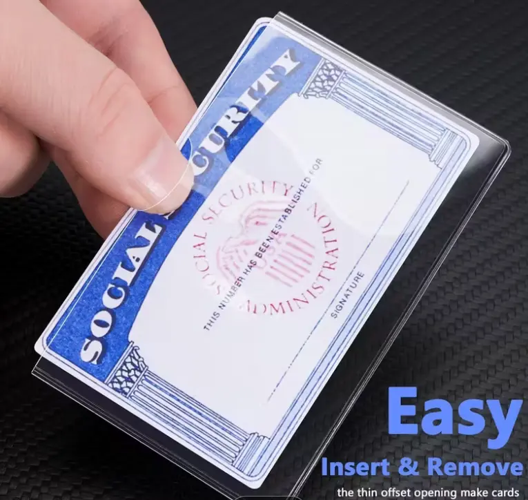 10 Pack New Medicare Card Protector Sleeve/Social Security Card Protector Sleeves/Credit Card Holder, Waterproof SSN Card Protector/Credit Card Cover - TikTok Shop 10 Pack New Medicare Card Protector Sleeve/Social Security Card Protector Sleeves/Credit Card Holder, Waterproof SSN Card Protector/Credit Card Cover - TikTok Shop