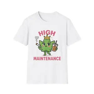High Maintenance – Stoner Princess Tee Cotton Fabric