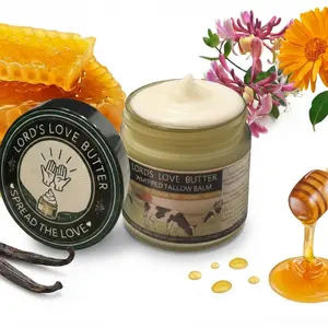 Natural Organic Tallow and Honey Balm That Actually Absorbs- Organic Grass Fed Beef Tallow Face Moisturizer for Dry Aging Skin - Restores What Synthetic Lotions Strip Away