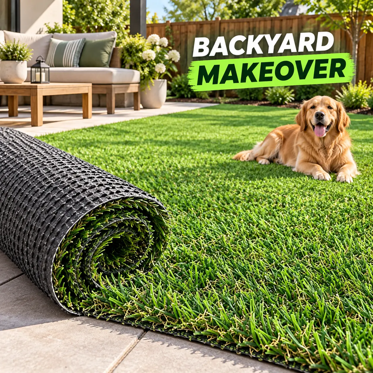5FT x 10FT Artificial Grass Turf, 0.8 Inch Pile Fake Grass Mat with Black SBR Backing, Foldable Synthetic Turf for Backyard, Patio, Balcony, Porch & Pet Area