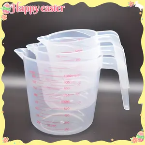 [Nesting Measuring Cups] 3pcs Nesting Measuring Cups Set | 1 Cup (250ml), 2 Cups (500ml), 4 Cups (1000ml) for Kitchen & Baking