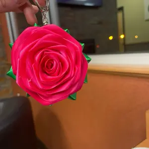 Eternal rose keychain