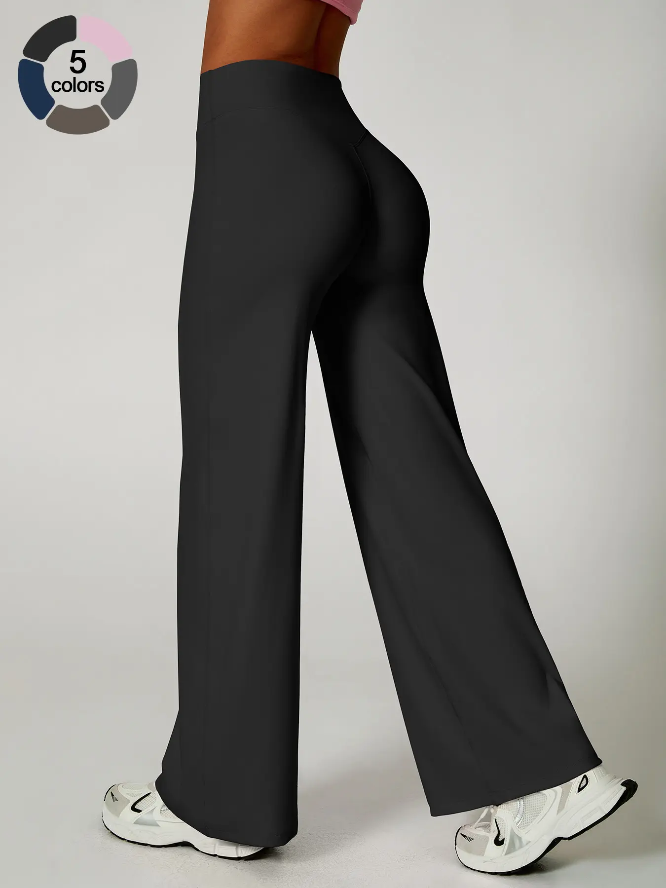Women's High-Waisted Yoga Pants, Sports Bottoms, Stretchy Soft Fabric, Breathable Quick-Dry, Waist Cinch Design, Comfortable Fit, Ideal for Sports