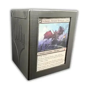 The Command Chamber: 3D Printed Commander Deck Box with Magnetic Lid & Display Window