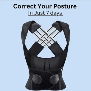 1pc Posture Corrector Back Posture Brace For Men & Women, Clavicle Support Stop Slouching And Hunching Adjustable Back Trainer