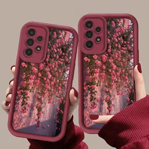 Phone Case - Fashionable And Easy Floral Butterfly Rose Pattern Phone Case for Samsung Galaxy S26 S25 S24 S23 S22 S21 Fe Plus Ultra A13 A14 A15 A16 A17 A33 A34 A35 A36 A52 A53 A54 Note20