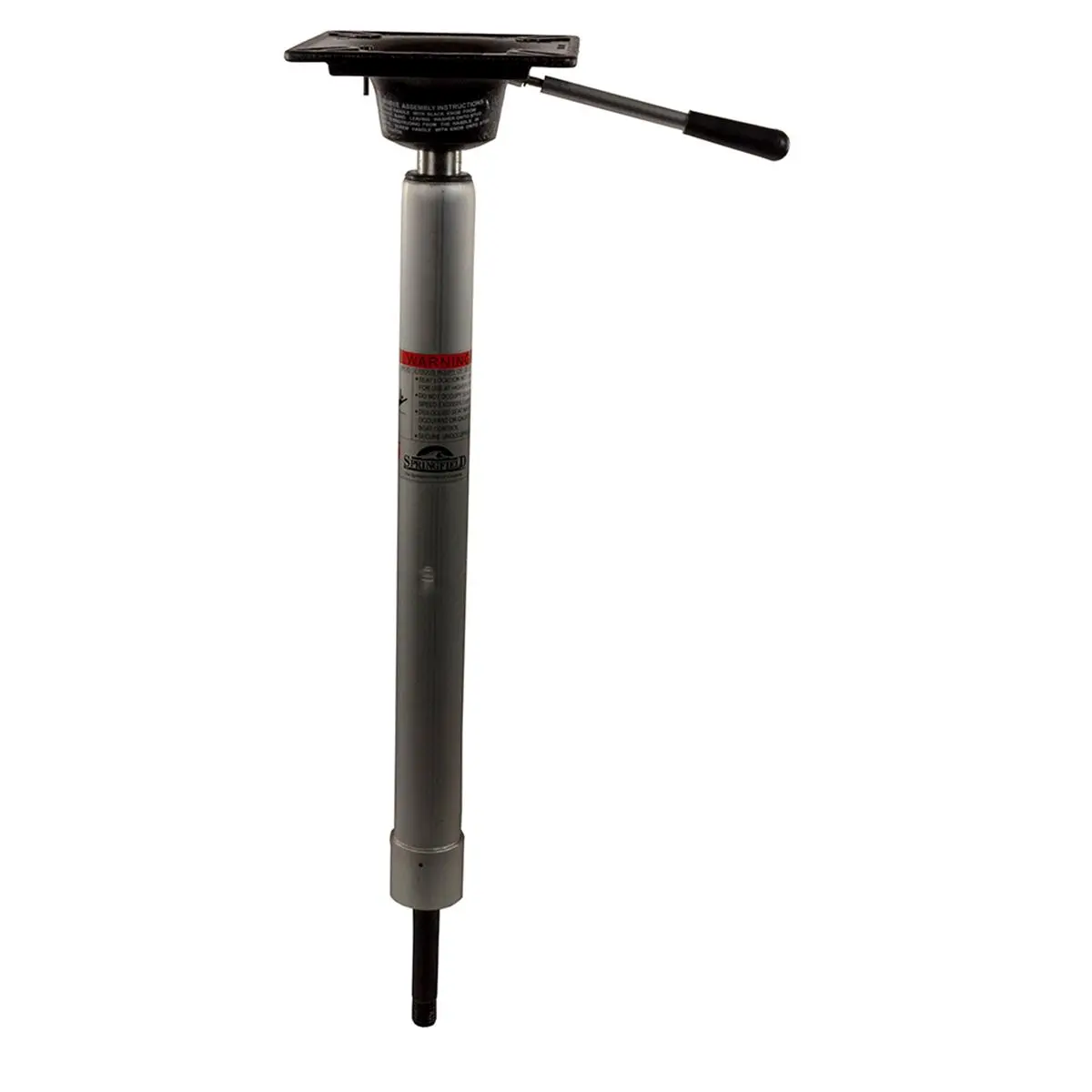 212 MAIN Springfield Marine KingPin Power-Rise Stand-Up Seat Post - Threaded Pin, Adjustable Height (23.5 to 29.25 in), 360° Rotation, Threaded Base, Anodized for Ultimate Rust Resistance, for Kayaking Water Sports