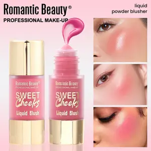 Liquid Blush Cosmetic - Viral Silky Creamy Matte Cheek Tint, Breathable Dewy Blendable Stick, Long-Lasting Lightweight Effortless Makeup Sets for Sunkissed Summer Glow, All Skin Types Daily Wear Gift Set Women's