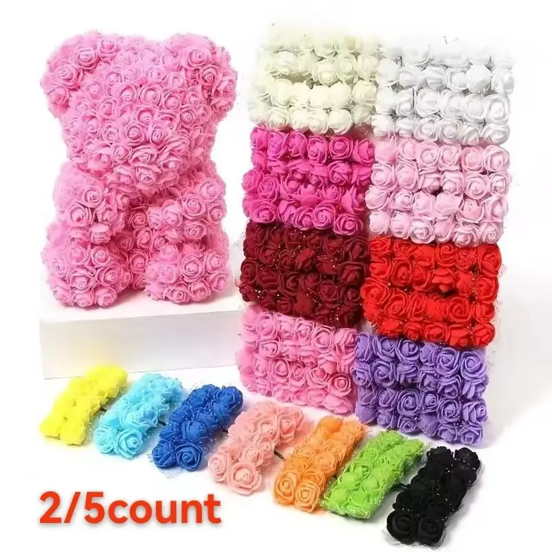 144 mini artificial foam roses are decorated with central decorations in various colors, and the flowers are soft and three-dimensional. Very suitable for holiday decoration and wedding accessories, diy crafts, flower arrangement and Valentine's Day packa