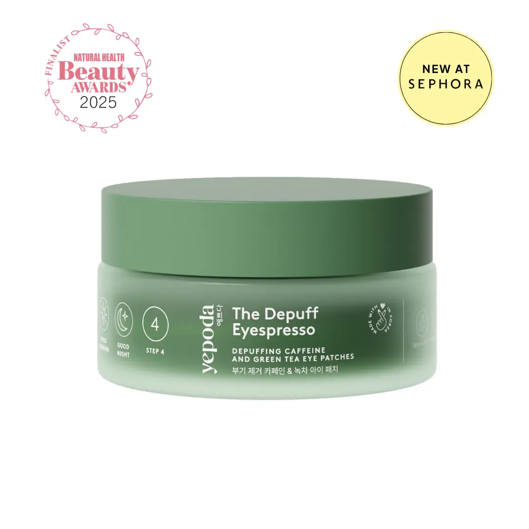 Yepoda The Depuff Eyespresso Eye Patches | Depuffing Under Eye Masks with Caffeine, Green Tea & Aloe Vera | 60 Eye Patches
