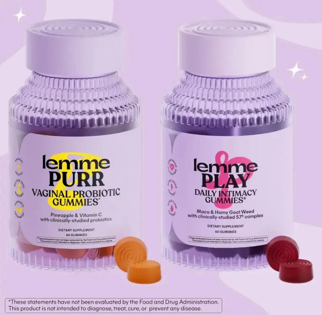 Dual Feminine Gummies Bundle, Clinically Studied SNZ-1969 Probiotics For Vaginal Health & S7 Complex For Daily Intimacy Support