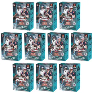 (10) 2025 Topps Chrome Football Blaster Boxes - PYT BREAK #1622