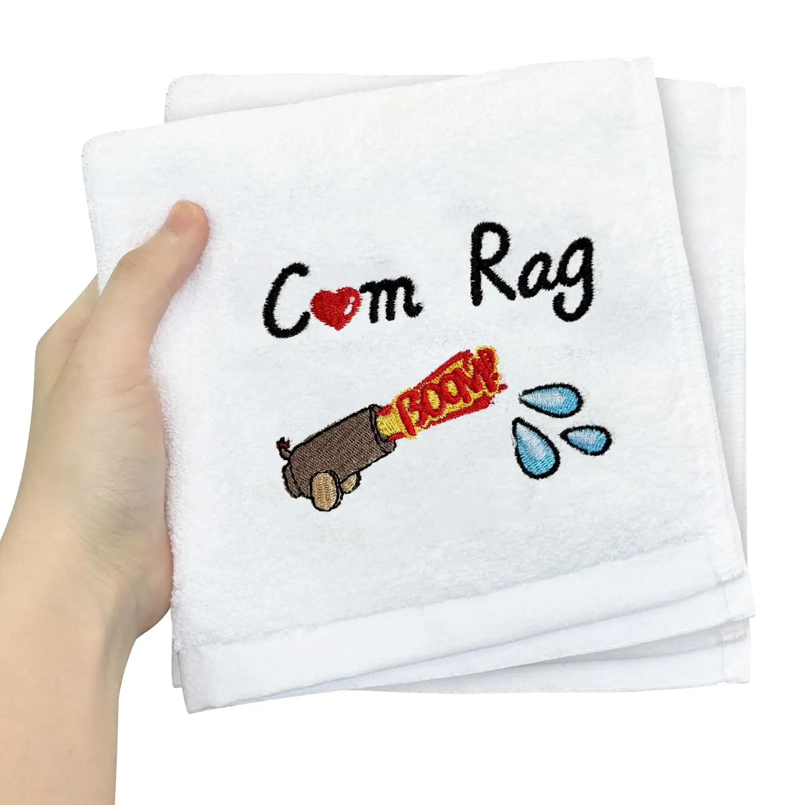 2Pcs Funny Romantic Bath Towels - Gifts for Boyfriends, Birthday & Holiday Presents for Men (Husband, Fiance) for Anniversary, Valentine's Day, Christmas Stocking Stuffers