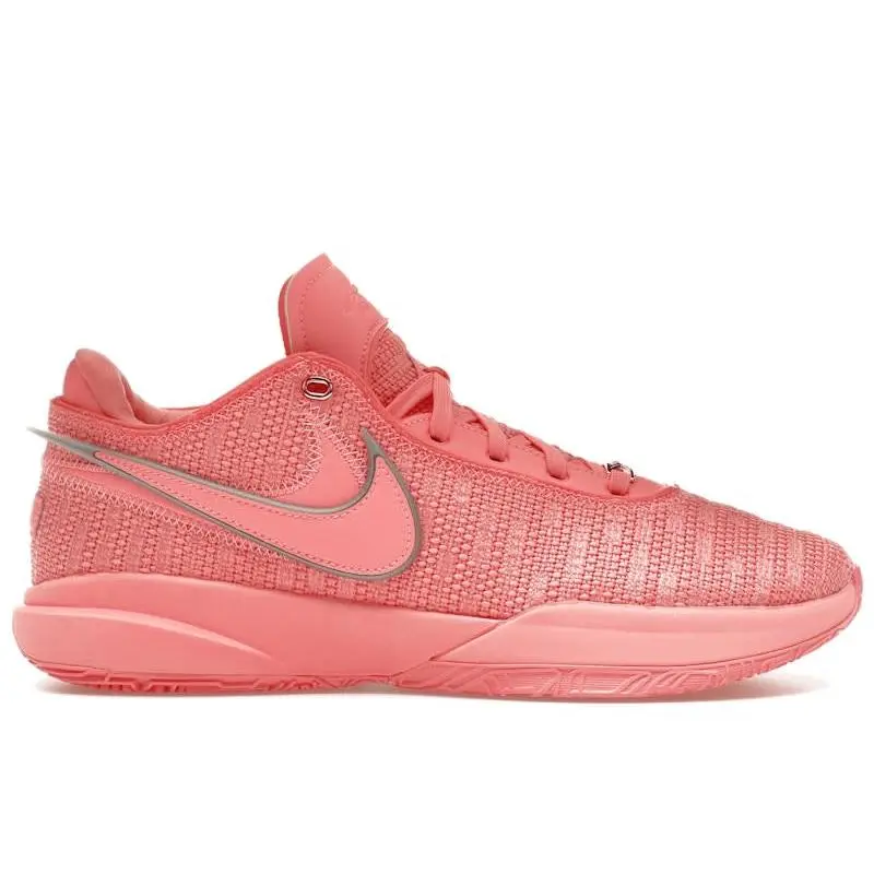 Nike LeBron 20 Pink Diamond Basketball Shoes – Men’s Performance Sneakers Featuring Lightweight Design, Responsive Cushioning Technology, Supportive Fit, Durable Rubber Outsole, Breathable Upper, Bold Pink Diamond Colorway, High-Performance Athletic