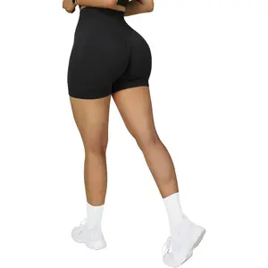 SUUKSESS Women Seamless Booty Shorts Butt Lifting High Waisted Workout Shorts