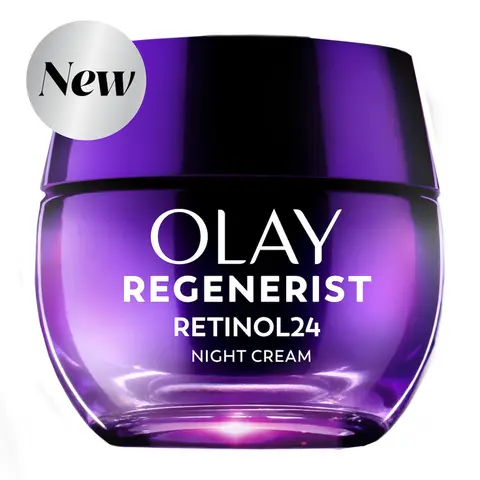 OLAY Regenerist Retinol24 Night Face Moisturizer 50ml - Anti-Aging Formula with Deep Penetration, Dark Spot Correction, Hydrate, Lock in Moisture, Support Radiant Porcelain Skin, Aids Nighttime Renewal & Smooth Skin Tone/Lines