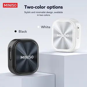 Miniso Ms109 Wireless BT-compatible Headphones, CD Pattern LED Screen, Bluetooth-compatible 6.0, Ipx5 Waterproof, Office Sports Learning Gaming