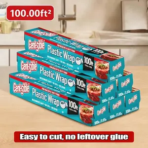 100/300/500 plastic wrap | Kitchen food preservation cover | Durable and leak-proof | Essential Home Cookware