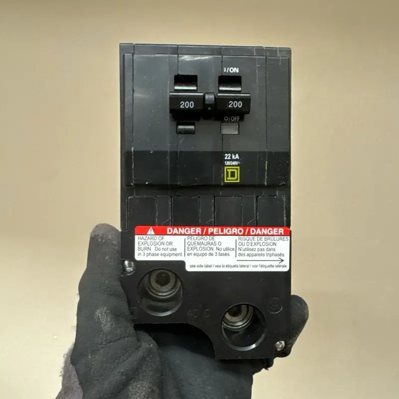 NEW Square D QO2200VH 200A 2Pole Circuit Breaker Type QO 240V