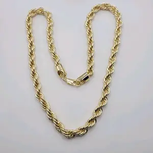 Rope Chain 23.5 Inches 60CM Laminated Gold 8 Millimeters Durable Design for Everyday Wear