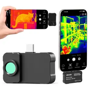 fathersdaygift VEVOR Thermal Imaging Camera for Android iOS, 512x 384 Super Resolution with Macro Lens, 25HZ Refresh Rate Infrared Thermal Imager for Smartphones Tablets, 256x 192 IR Resolution, -4F to 1022F
