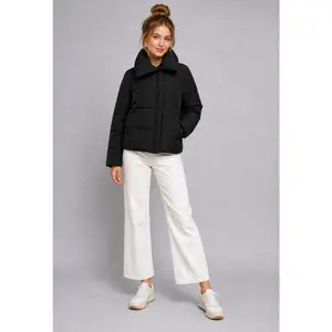 Alexandria Asymmetric Short Puffer Coat